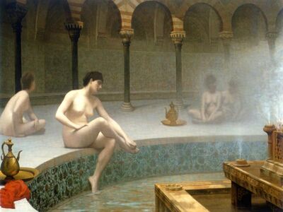 GJL 007 / Jean Leon GEROME / Buhar Banyosu 1889