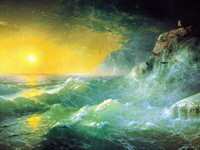 AIK 005 / Ivan Konstantinovich AIVAZOVSKY / St.Helena'da Napolyon, 1897