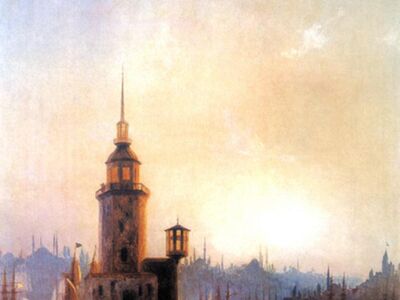 AIK 017 / Ivan Konstantinovich AIVAZOVSKY / Kız Kulesi İstanbul, 1848