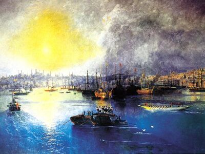 AIK 021 / Ivan Konstantinovich AIVAZOVSKY / İstanbul'da Günbatımı, 1899