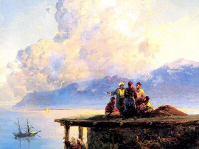 AIK 023 / Ivan Konstantinovich AIVAZOVSKY / Karadeniz'de Sohbet Eden Türkler, 1898