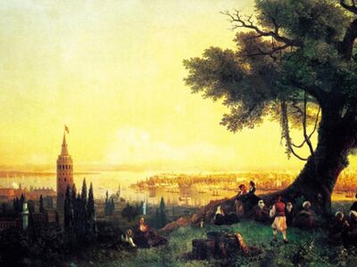 AIK 027 / Ivan Konstantinovich AIVAZOVSKY / İstanbul Galata ve Haliç, 1846