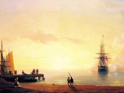 AIK 031 / Ivan Konstantinovich AIVAZOVSKY / Türkiye'den Sahil Manzarası, 1845