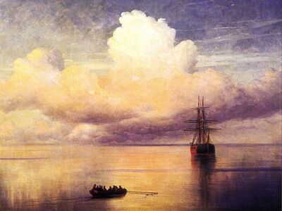 AIK 058 / Ivan Konstantinovich AIVAZOVSKY / Durgun Deniz, 1872