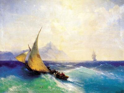 AIK 059 / Ivan Konstantinovich AIVAZOVSKY / Denizde Kurtarma, 1872