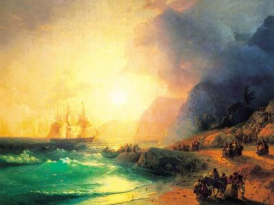 AIK 060 / Ivan Konstantinovich AIVAZOVSKY / Crete Adasında, 1867