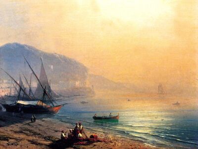 AIK 061 / Ivan Konstantinovich AIVAZOVSKY / Deniz Kıyısı, 1874