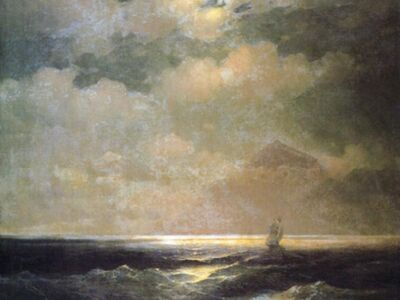 AIK 064 / Ivan Konstantinovich AIVAZOVSKY / Dolunay'da Deniz, 1878