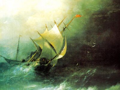 AIK 072 / Ivan Konstantinovich AIVAZOVSKY / Atlantik Okyanusunda Fırtına, 1864