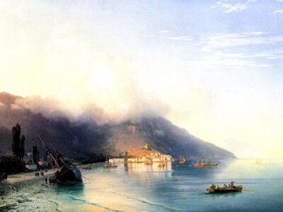 AIK 074 / Ivan Konstantinovich AIVAZOVSKY / Yalta'dan Görünüş, 1867