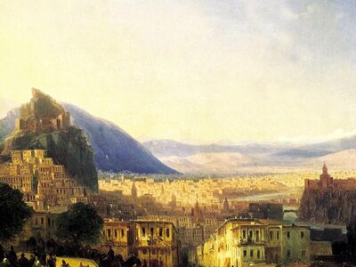 AIK 082 / Ivan Konstantinovich AIVAZOVSKY / Tiflis Görünümü, 1868