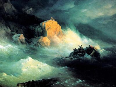 AIK 087 / Ivan Konstantinovich AIVAZOVSKY / Gemi Kazası, 1876