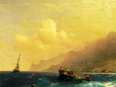 AIK 093 / Ivan Konstantinovich AIVAZOVSKY / Kazazedelerin Aranması, 1870