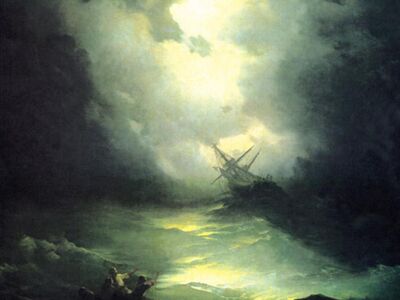 AIK 095 / Ivan Konstantinovich AIVAZOVSKY / Kuzey Deniz'inde Fırtına, 1865