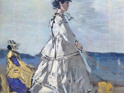 BEU 004 / Eugene BOUDIN / La princesse Pauline de Metternich sur la plage