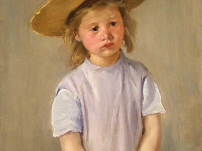 CMA 001 / Mary CASSATT / Child in a Straw Hat