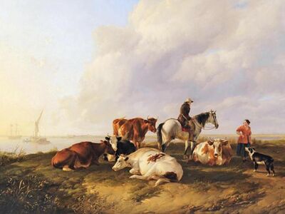 CTS 001 / Thomas Sidney COOPER / Cattle in The Pasture