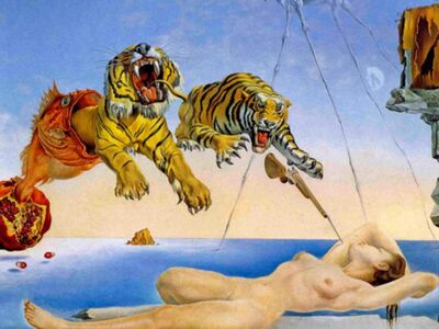 DAS 031 / Salvador DALI / Woman and Tigers