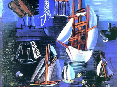 DRA 008 / Raoul DUFY / Boats İn Le Havre