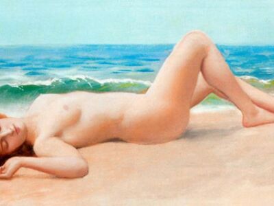 GJW 051 / John William GODWARD / Nu Sur La Plage