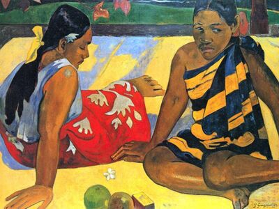 GPA 002 / Paul GAUGUIN / Zwei Frauen Von Tahiti