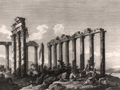 GRV 122 / Jean Babtiste HILAIR / Euromos Zeus Tapınağı Kalıntıları, Güzelcik Muğla