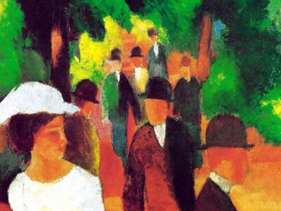 MAU 003 / August MACKE / Gezinti Yeri, 1914