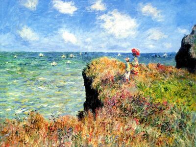 MCL 036 / Claude MONET / Pourville' de Zirve Yürüyüşü, 1882