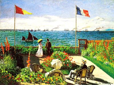 MCL 043 / Claude MONET / St. Adresse Denizinde Teras