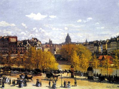 MCL 045 / Claude MONET / Louvre Rıhtımı, 1867