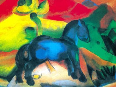 MFR 002 / Franz MARC / Küçük Mavi At, 1912