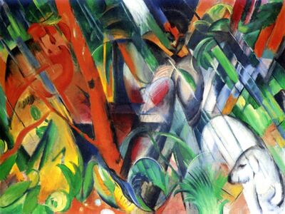 MFR 015 / Franz MARC / Yağmur Altında, 1912