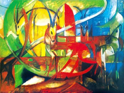 MFR 016 / Franz MARC / Ceylanlar, 1913