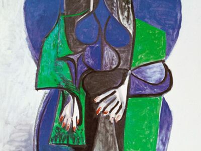 PPA 012 / Pablo PICASSO / Sitting Woman With Gree Scarf