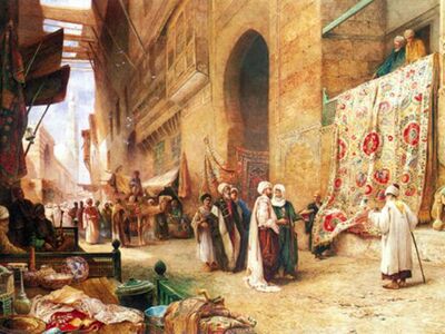 RCA 001 / Carles ROBERTSON / Kahire'de Halı Pazarı 1862