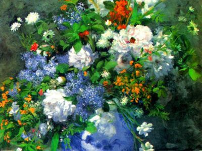 RPA 001 / Pierre Auguste RENOIR / Mavi Vazoda Çiçekler