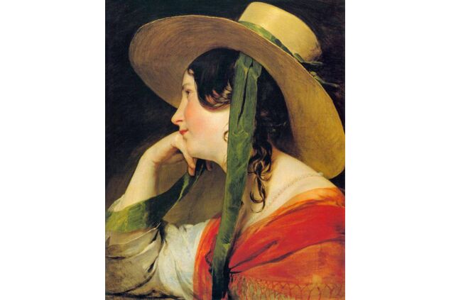 AFV 003 / Friedrich Von AMERLING / Girl in a Yellow Straw Hat AFV 003 / Friedrich Von AMERLING / Girl in a Yellow Straw Hat