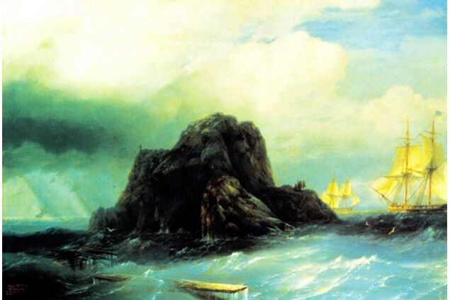 AIK 009 / Ivan Konstantinovich AIVAZOVSKY / Kaya Adası AIK 009 / Ivan Konstantinovich AIVAZOVSKY / Kaya Adası