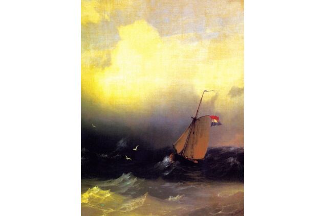 AIK 011 / Ivan Konstantinovich AIVAZOVSKY / Denizde Fırtına, 1847 AIK 011 / Ivan Konstantinovich AIVAZOVSKY / Denizde Fırtına, 1847