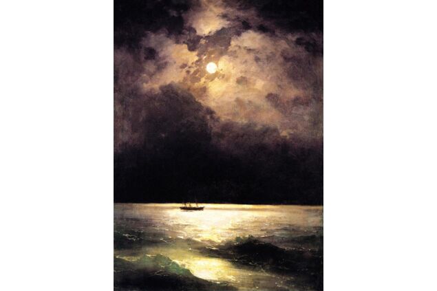 AIK 015 / Ivan Konstantinovich AIVAZOVSKY / Karadeniz'de Gece, 1879 AIK 015 / Ivan Konstantinovich AIVAZOVSKY / Karadeniz'de Gece, 1879