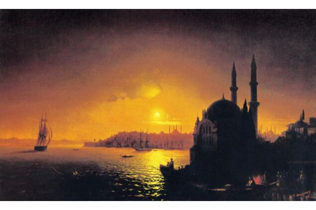 AIK 020 / Ivan Konstantinovich AIVAZOVSKY / Dolunayda İstanbul Manzarası, 1846 AIK 020 / Ivan Konstantinovich AIVAZOVSKY / Dolunayda İstanbul Manzarası, 1846