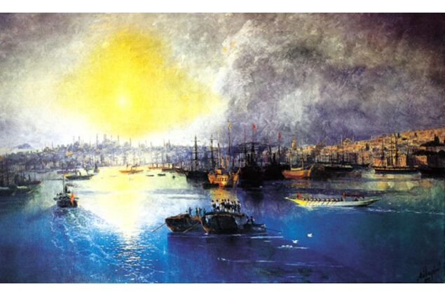 AIK 021 / Ivan Konstantinovich AIVAZOVSKY / İstanbul'da Günbatımı, 1899 AIK 021 / Ivan Konstantinovich AIVAZOVSKY / İstanbul'da Günbatımı, 1899