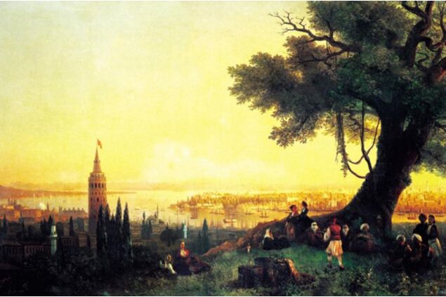 AIK 027 / Ivan Konstantinovich AIVAZOVSKY / İstanbul Galata ve Haliç, 1846 AIK 027 / Ivan Konstantinovich AIVAZOVSKY / İstanbul Galata ve Haliç, 1846