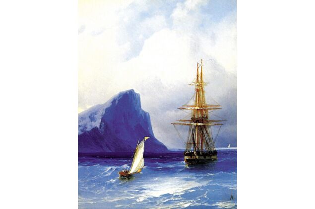 AIK 030 / Ivan Konstantinovich AIVAZOVSKY / Rus Gemisine Yaklaşan Yelkenli AIK 030 / Ivan Konstantinovich AIVAZOVSKY / Rus Gemisine Yaklaşan Yelkenli