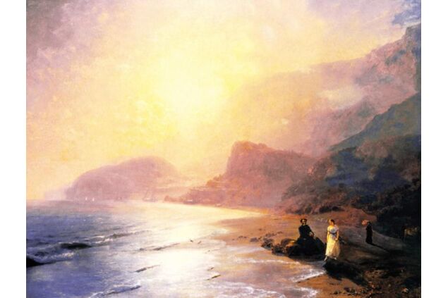 AIK 056 / Ivan Konstantinovich AIVAZOVSKY / Kırım Sahilinde Pushkin, 1886 AIK 056 / Ivan Konstantinovich AIVAZOVSKY / Kırım Sahilinde Pushkin, 1886