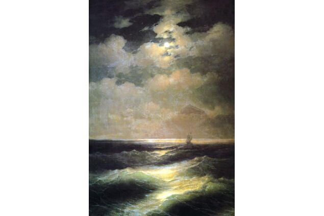 AIK 064 / Ivan Konstantinovich AIVAZOVSKY / Dolunay'da Deniz, 1878 AIK 064 / Ivan Konstantinovich AIVAZOVSKY / Dolunay'da Deniz, 1878