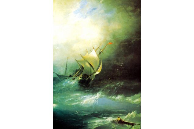 AIK 072 / Ivan Konstantinovich AIVAZOVSKY / Atlantik Okyanusunda Fırtına, 1864 AIK 072 / Ivan Konstantinovich AIVAZOVSKY / Atlantik Okyanusunda Fırtına, 1864