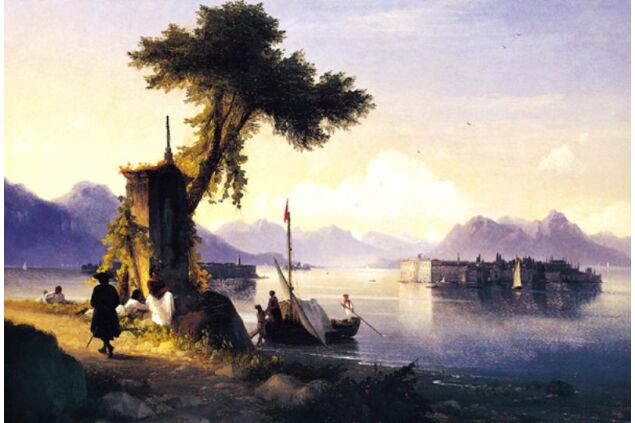 AIK 075 / Ivan Konstantinovich AIVAZOVSKY / Maggiore Gölü, 1843 AIK 075 / Ivan Konstantinovich AIVAZOVSKY / Maggiore Gölü, 1843