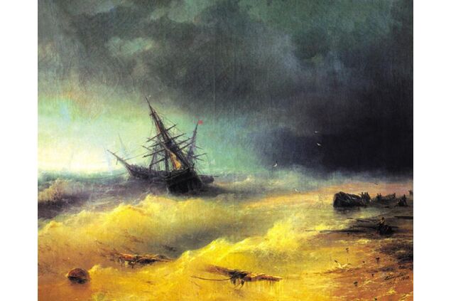 AIK 086 / Ivan Konstantinovich AIVAZOVSKY / Fırtına, 1872 AIK 086 / Ivan Konstantinovich AIVAZOVSKY / Fırtına, 1872