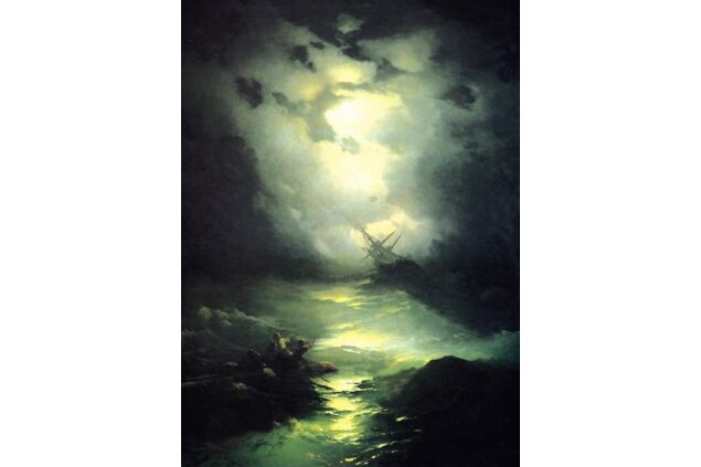 AIK 095 / Ivan Konstantinovich AIVAZOVSKY / Kuzey Deniz'inde Fırtına, 1865 AIK 095 / Ivan Konstantinovich AIVAZOVSKY / Kuzey Deniz'inde Fırtına, 1865